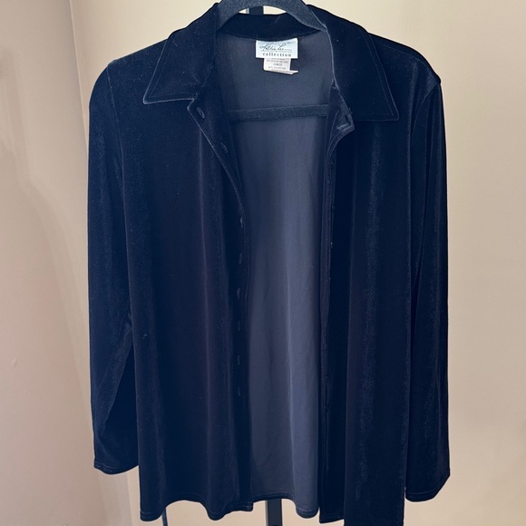 Kathie Lee Collection Black Button Down‎ Shirt - Picture 4 of 4